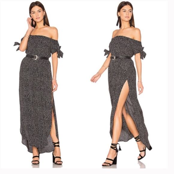 Flynn Skye Maple Maxi Dress In Black Orbit Small - Picture 1 of 5